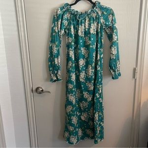 Casey Marks Floral Print Midi Length Dress